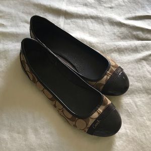 Coach Ballet flats size 9 brown